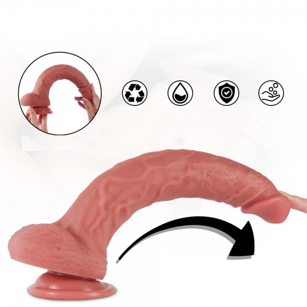 Yeni Nesil Büyük Boy 28,9 cm Realistik Dildo Penis