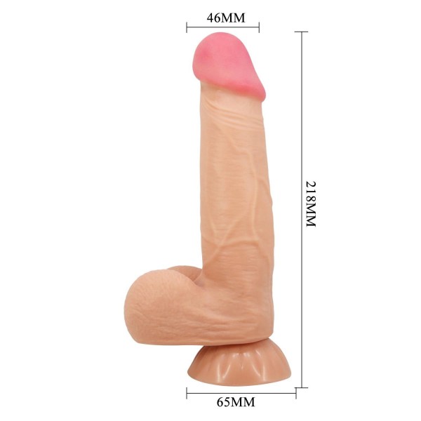 21 cm Kıkırdak Yapılı Çift Katmanlı Gerçekçi Dildo Penis