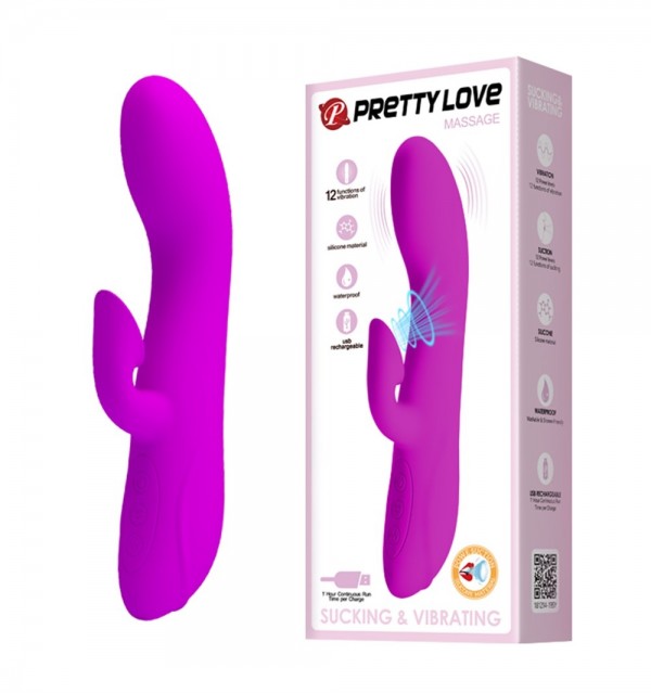 USB Şarjlı 12 Emme ve 12 Titreşim Fonksiyonlu 19 cm Teknolojik Vibratör