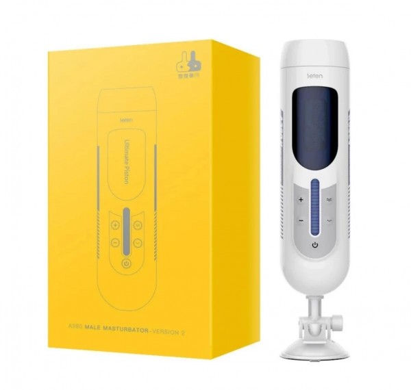 Manyetik USB Şarjlı Sesli İleri Geri Hareketli Titreşimli Emme Vakum Ayarlı Masturbatör - Leten Future 380 Piston