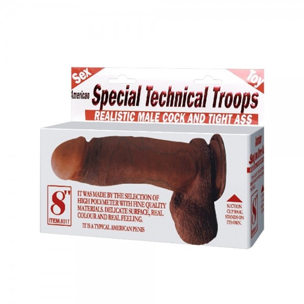 19 cm Realistik Melez Dildo Penis