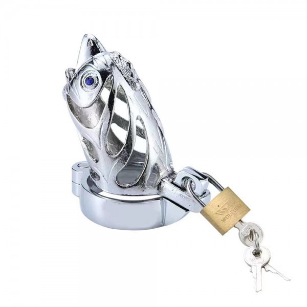 Kilitli Çelik Fetiş Horoz Penis Kafesi