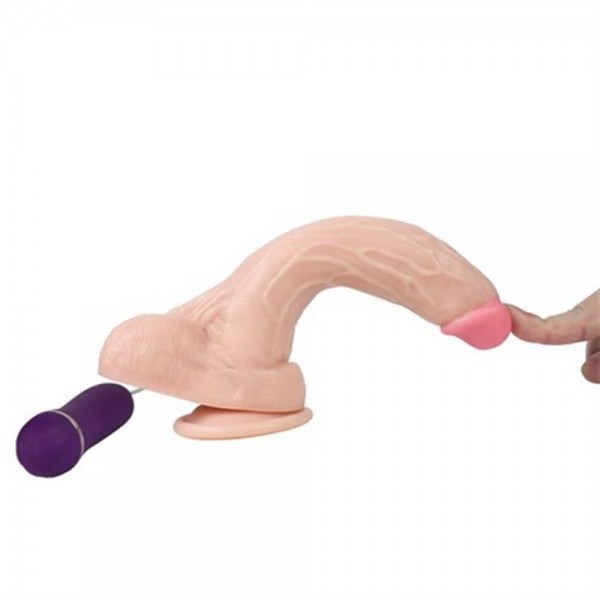 20 cm Belden Bağlamalı Titreşimli Realistik Dildo Penis Set