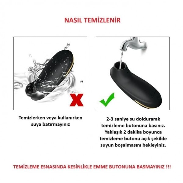 USB Şarjlı 7 Emme Fonksiyonlu Teknolojik Vibratör- Otis