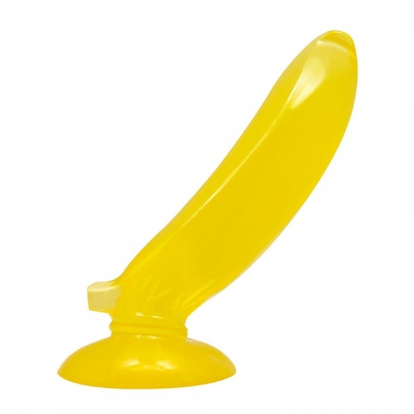 17 cm Vantuzlu Muz Şeklinde Silikon Anal Plug 6