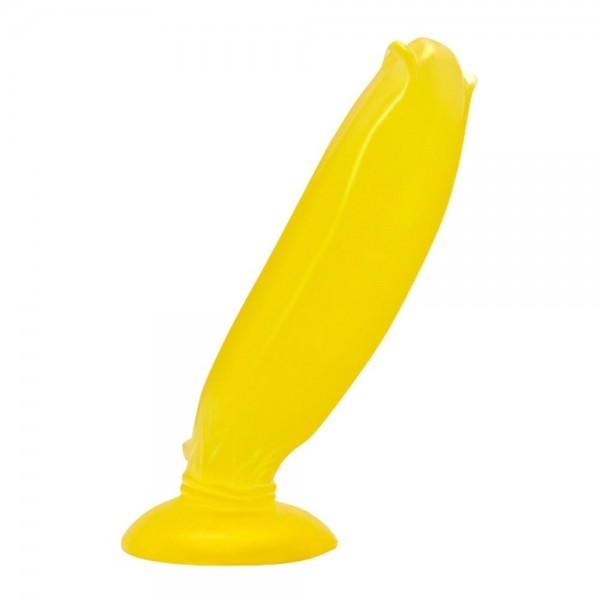 17 cm Vantuzlu Muz Şeklinde Silikon Anal Plug 5