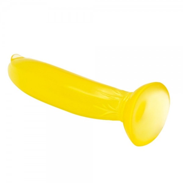 17 cm Vantuzlu Muz Şeklinde Silikon Anal Plug 1