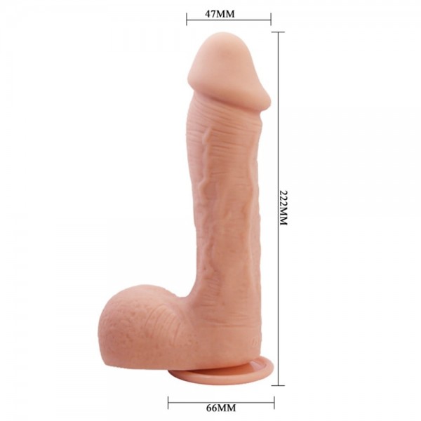 22 cm Realistik Vantuzlu Dildo Penis - Johnson