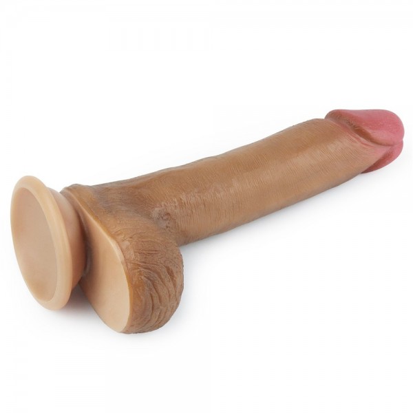 20 cm Yeni Nesil Gerçek Realistik Ultra Yumuşak Melez Dildo Penis