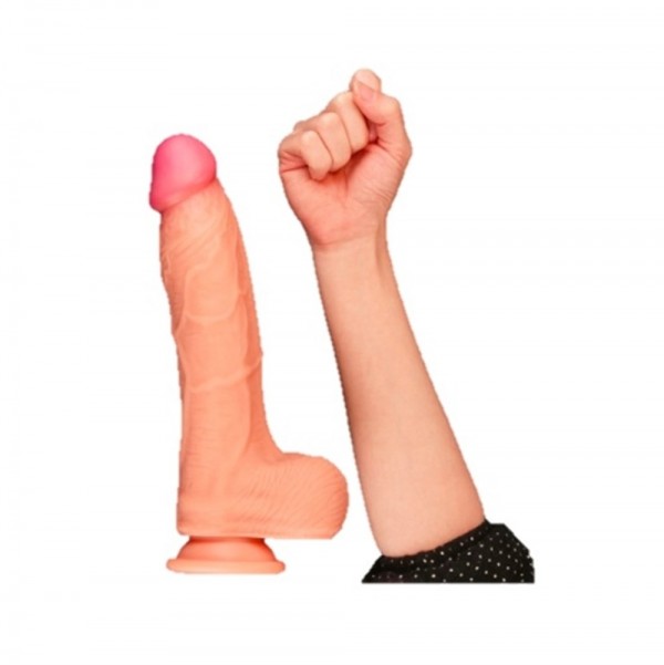 25 cm Yeni Nesil Çift Katmanlı Realistik Dildo Penis
