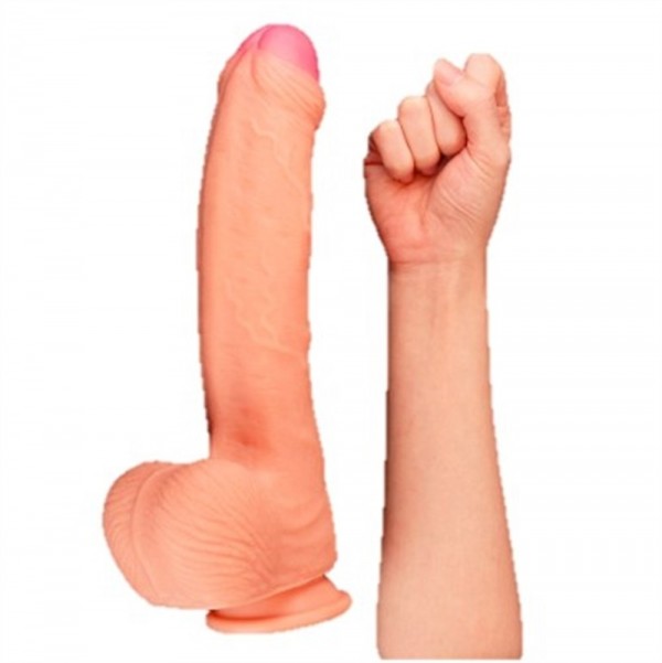 28 cm Yeni Nesil Çift Katmanlı Realistik Dildo Penis 