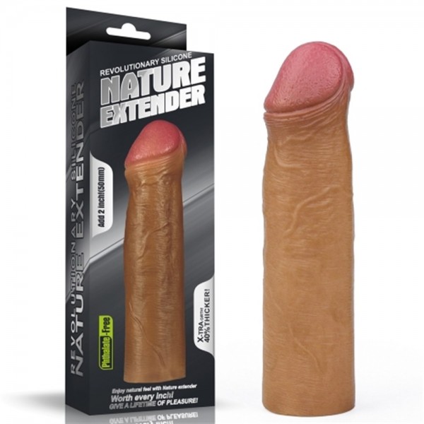 5 cm Dolgulu Lovetoy Nature Extender Premium Penis Kılıfı Melez