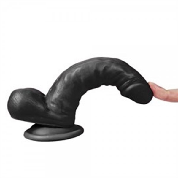 17 cm Belden Bağlamalı Realistik Dildo Zenci Penis Set