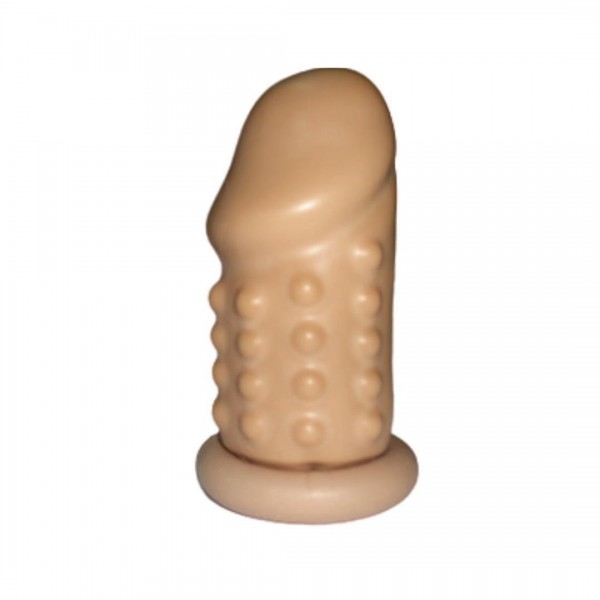 7cm Dolgulu Tırtıklı Uzatmalı Latex Penis Kılıfı