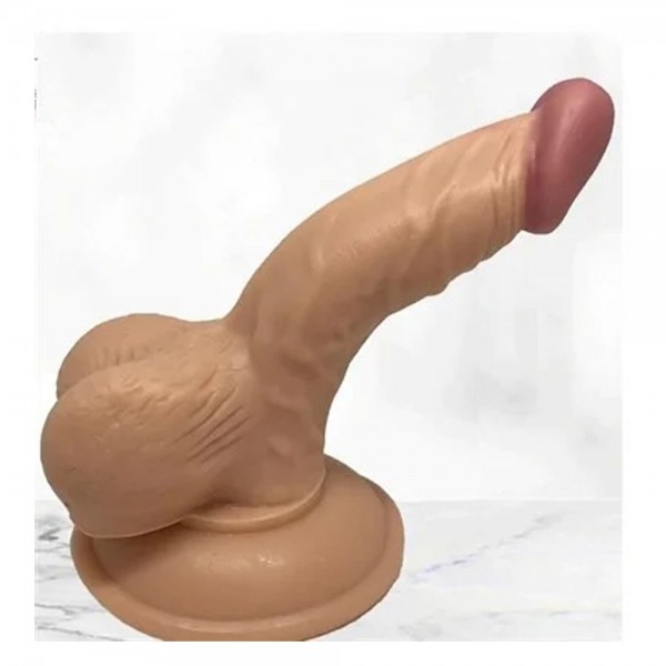 13 cm Vantuzlu Realistik Penis Anal Vajinal Dildo